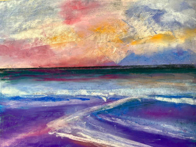 "Summer Sunset in Pastel"