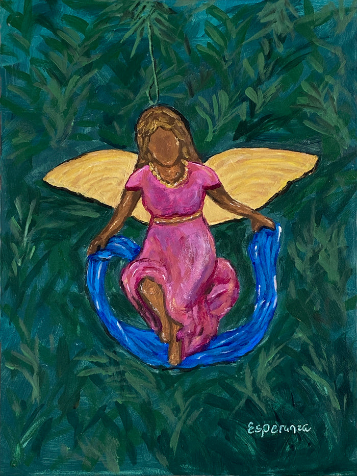 "Angel Ornament" 6x8 original painting