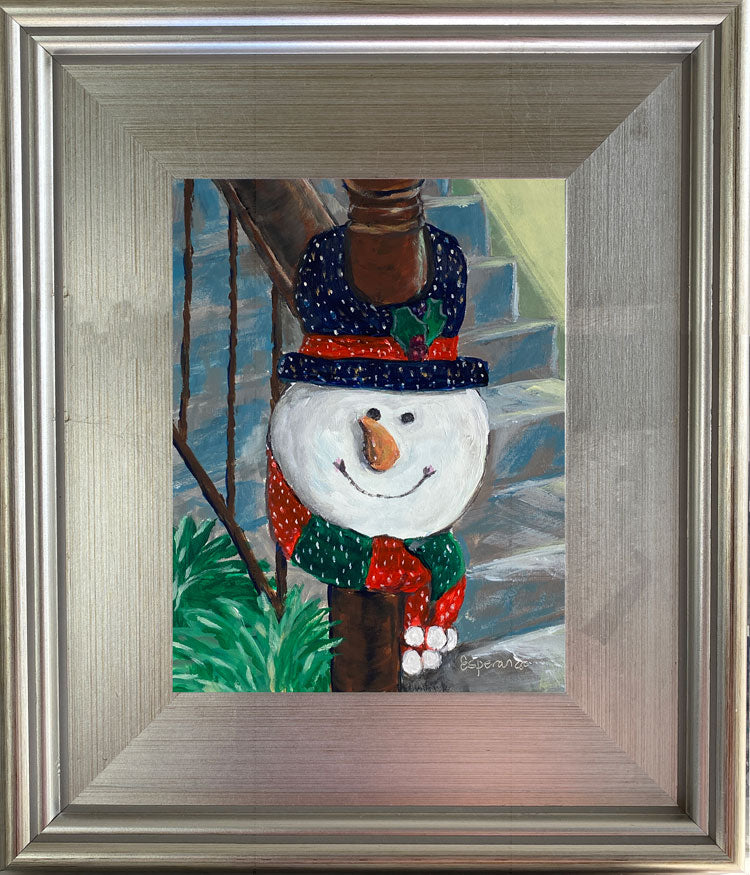 "Banister Ornament" 6x8 original painting