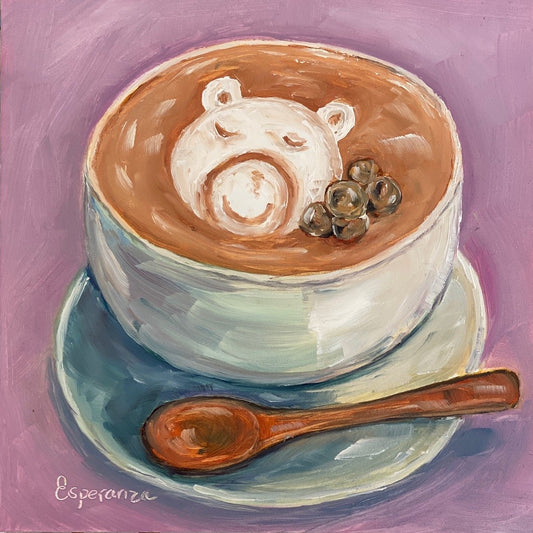 "Bear Latte" giclee print