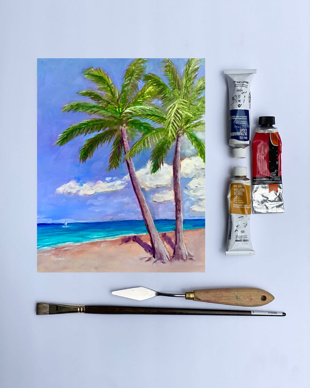 "Peaceful Beach" giclee print