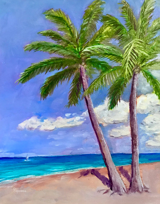 "Peaceful Beach" giclee print