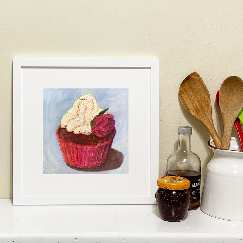 "Red Velvet Cupcake" giclee print