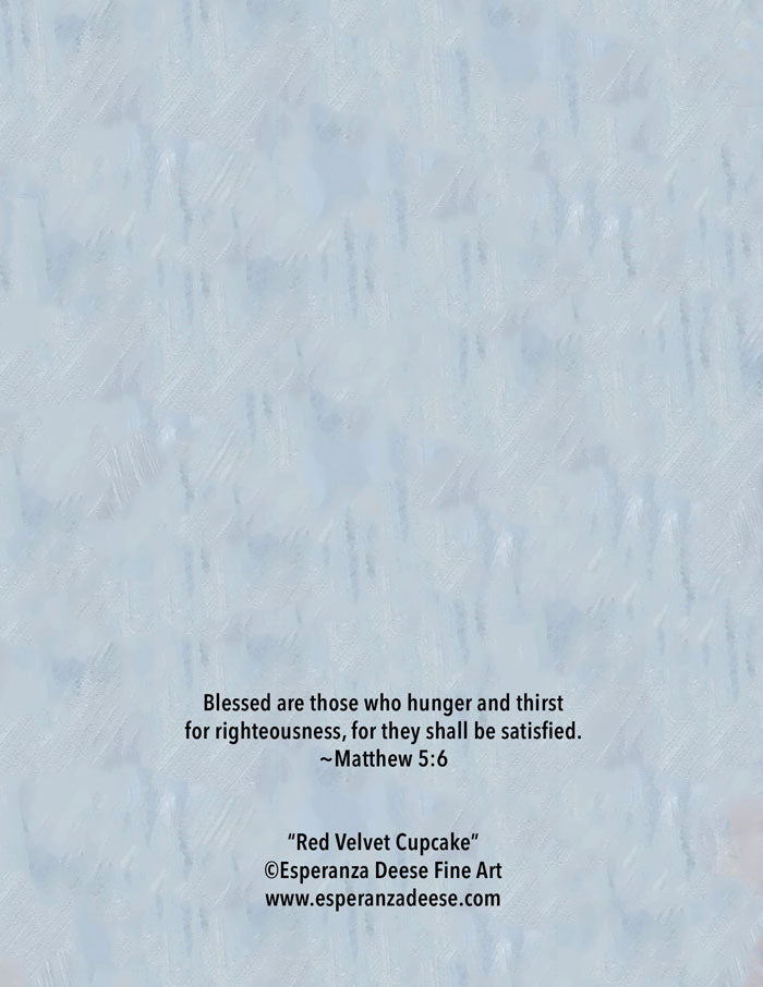 "Red Velvet Cupcake" notecard