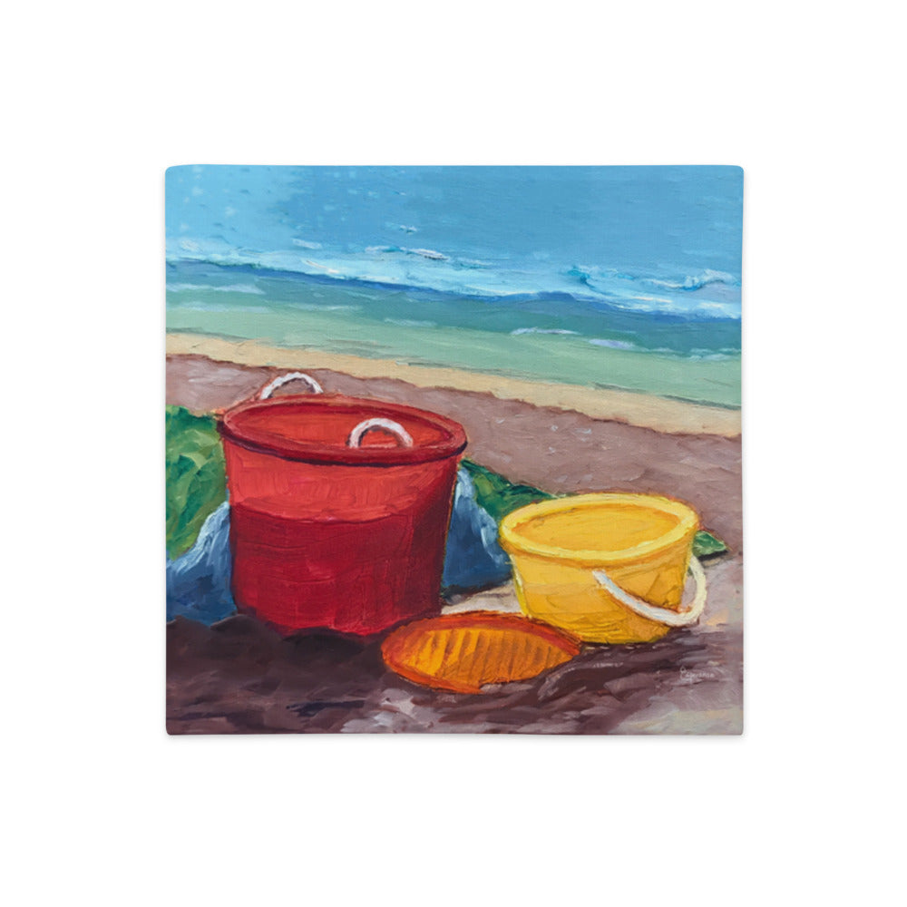 Premium Pillow Case "Beach Buckets"