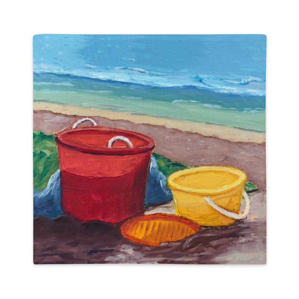 Premium Pillow Case "Beach Buckets"