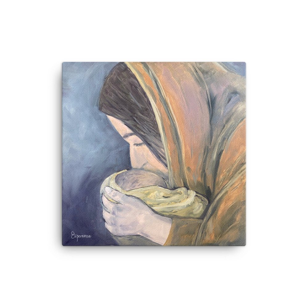 "Mary and Baby Jesus" 12x12 canvas print