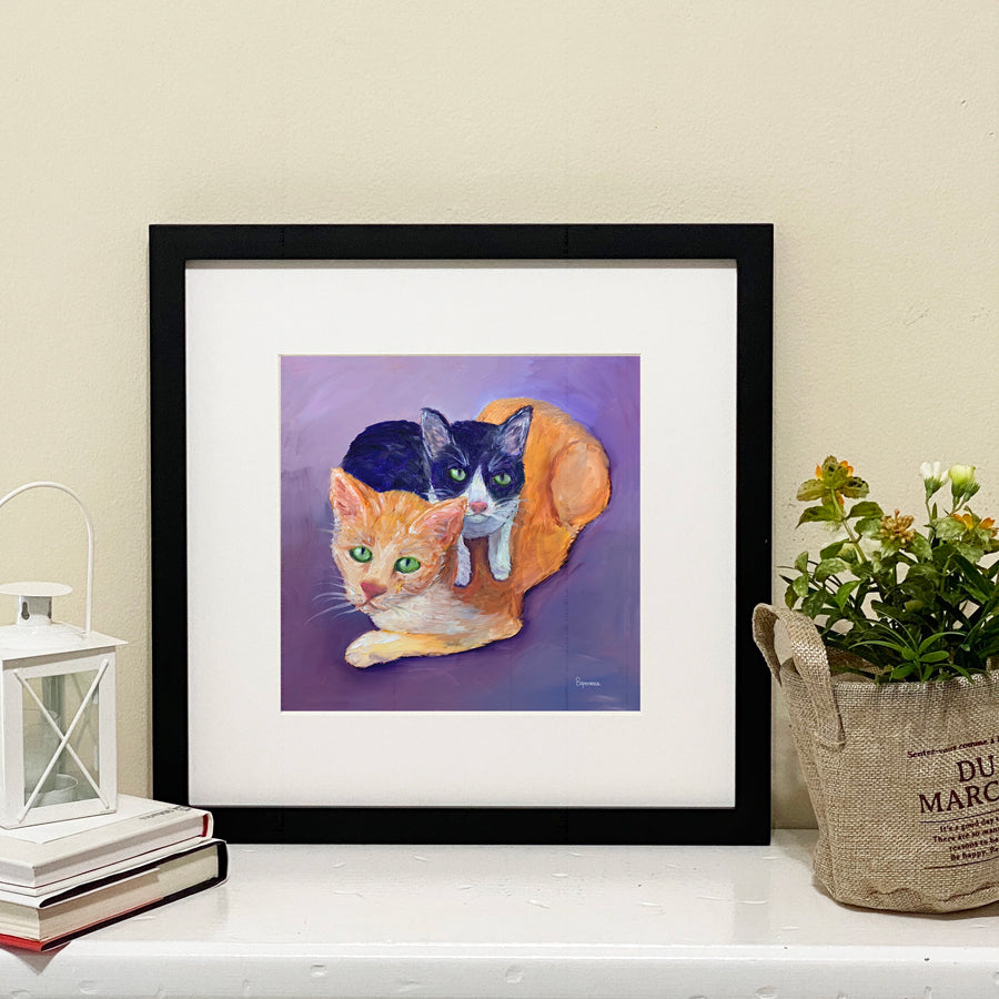 "Foster Care Cats" giclee print