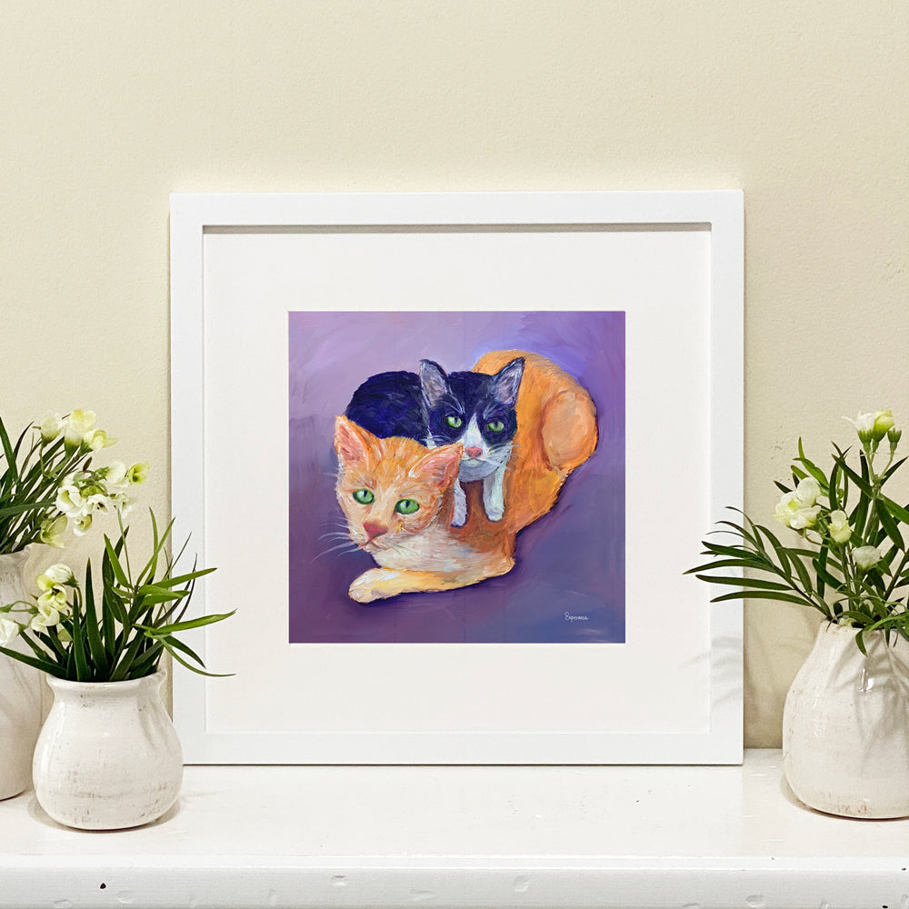 "Foster Care Cats" giclee print