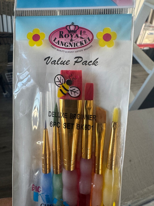 Royal Big Kids Choice Deluxe 6-Piece Artist Brush Set