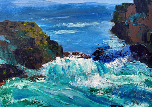 "Waves into the Cove"