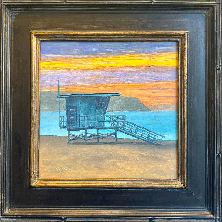 "Sunset Calm", 12x12, Oil on Panel