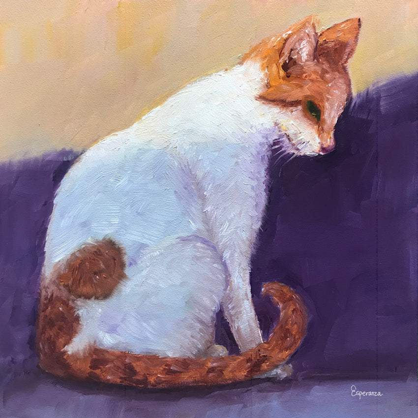 "Cat in Repose" giclee print