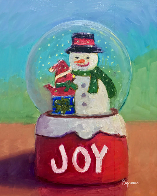 "Joy Snowglobe" giclee print