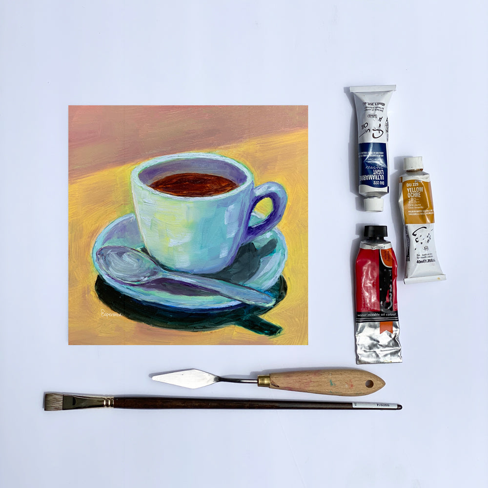 "Morning Cup" giclee print