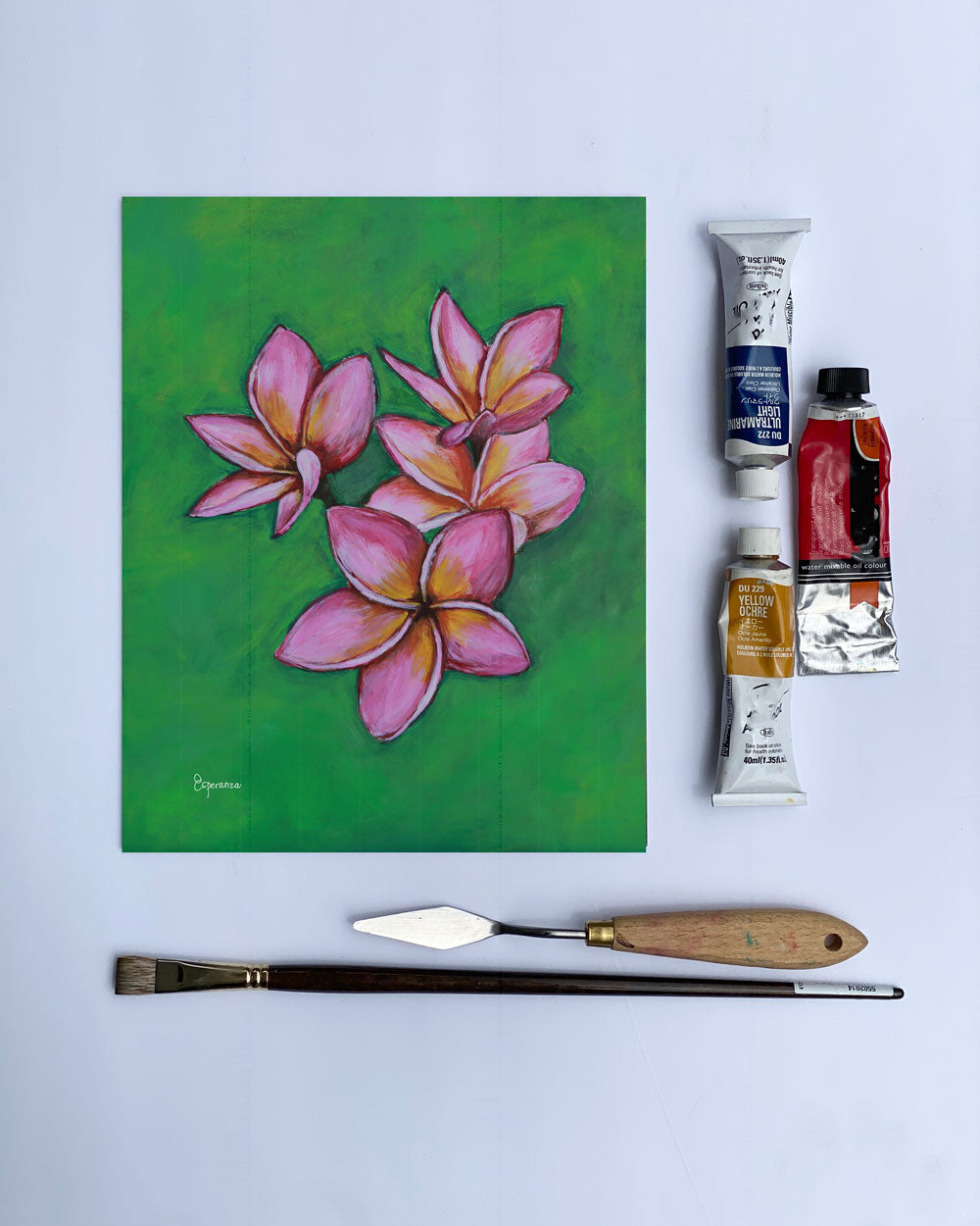 "Pink Plumeria" fine art print