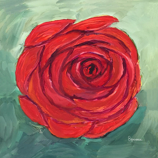 "Red Rose" giclee print