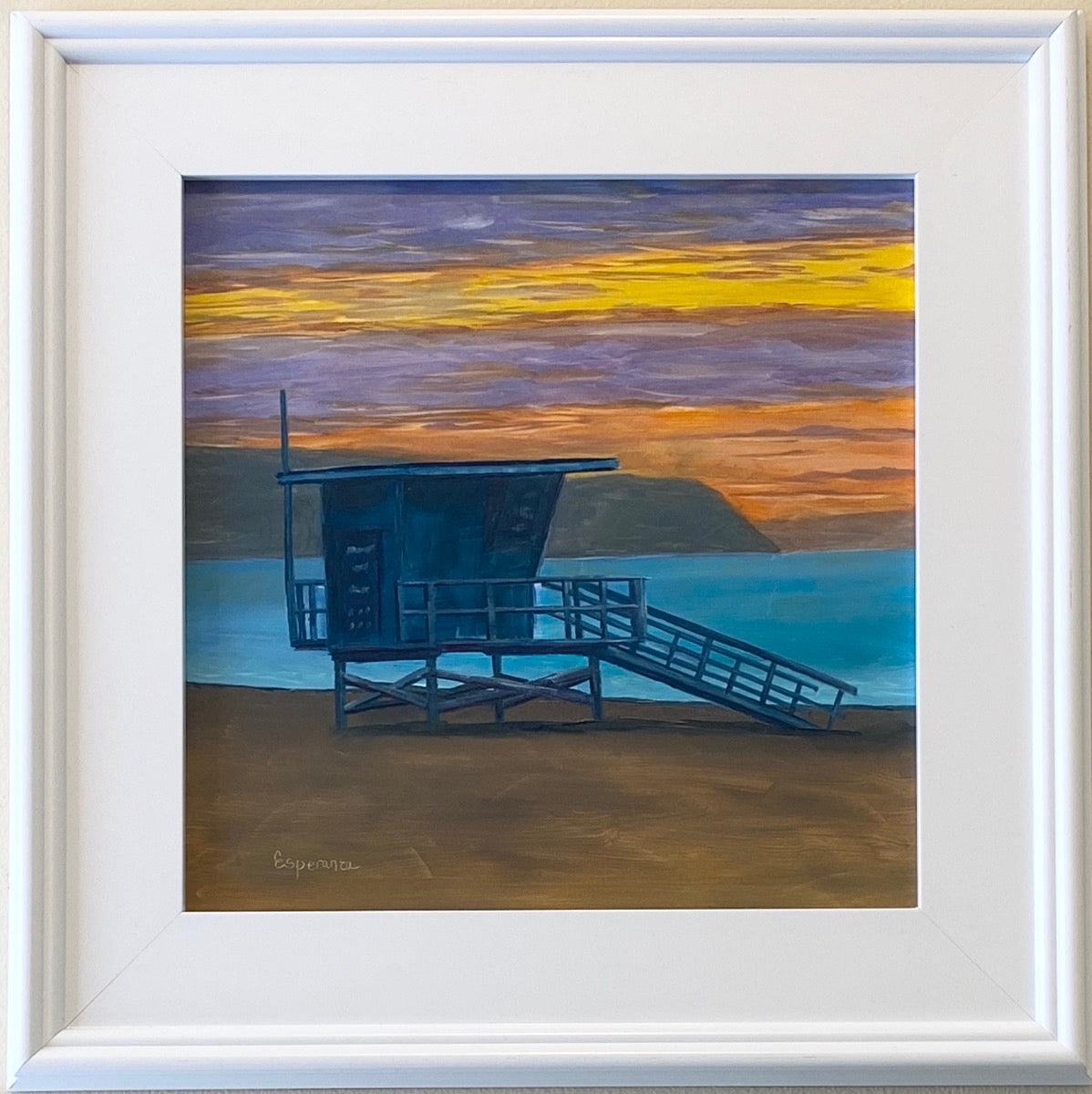 "Sunset Calm", 12x12, Oil on Panel