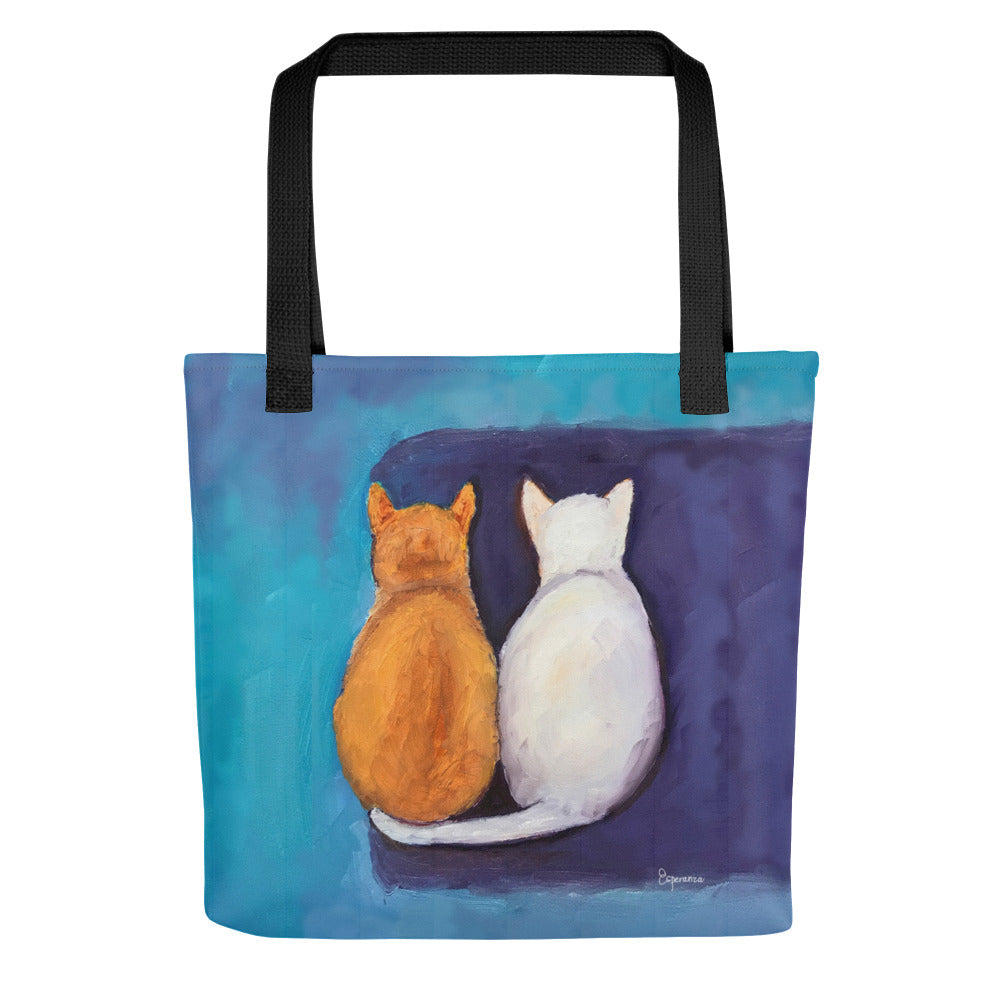 Fine Art Tote Bag, "Siblings", from original artwork by Esperanza Deese